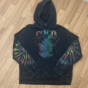 Disney Pixar Coco Gray Tie Dye Hoodie Adult Size Large